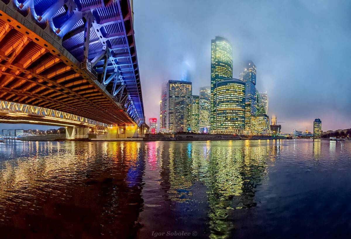 москва-сити, москва, москва-река, закат, Игорь Соболев