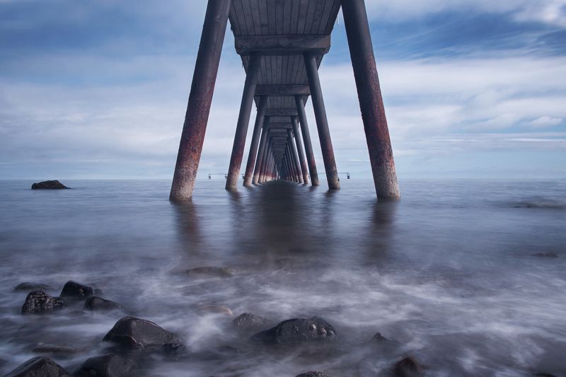 whitehead, bridge, ocean, landscape, sky, sun, shore, beach Whitehead bridge! фото превью
