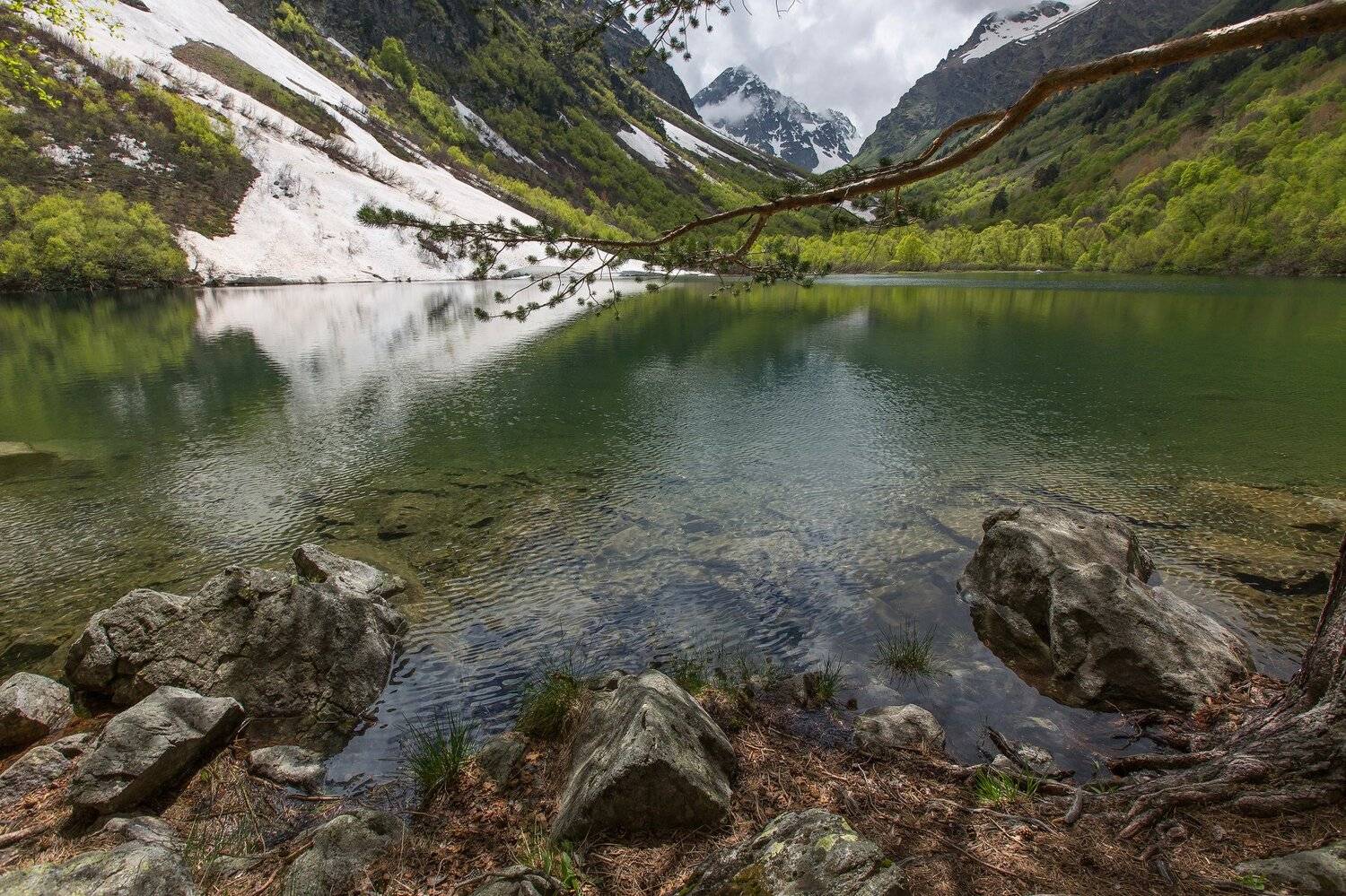 Бадукские озера, Горы, Кчр, Озеро, Речка, Ручей, Теберда, Коркин Вадим