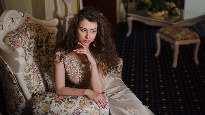 girl, women, portrait, beautiful, retro *** фото превью