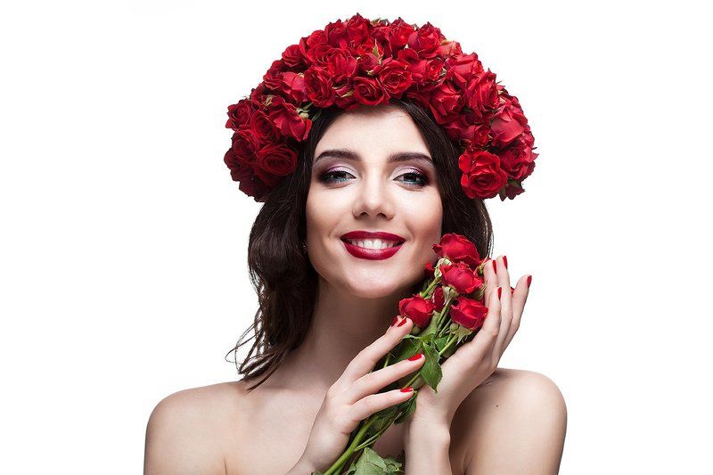 девушка, розы *** фото превью