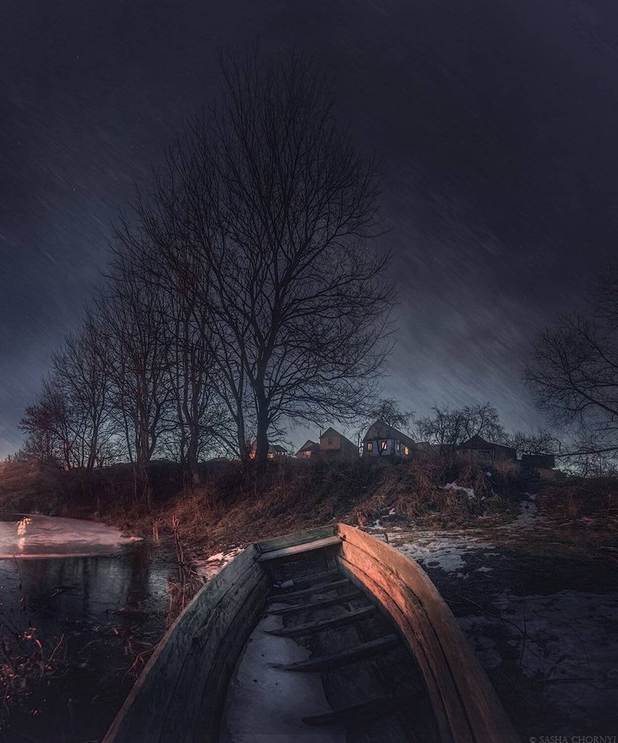 Коростышев, Ночь, Р.Тетерев, Река, Украина, Фотограф в Коростышеве, Чорный, Александр Чорный