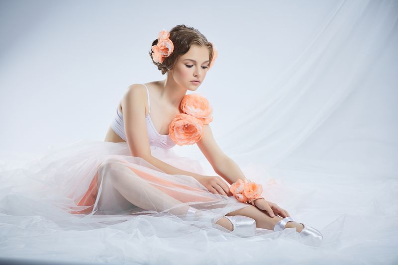 Балерина, Высокий ключ, Девочка в пуантах, Портрет девушки, Пуанты София фото превью