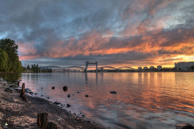 Финляндский Железнодрожный мост фото превью