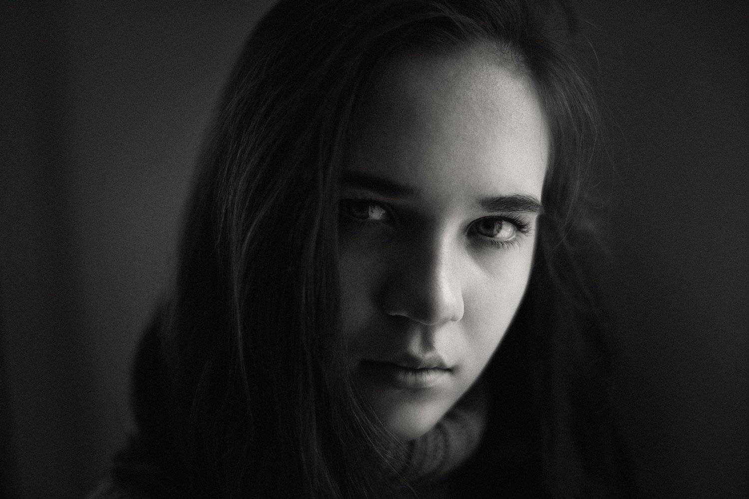 girl, portrait, nikon, b\w, Firsov Andrey