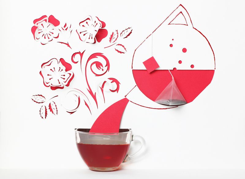 Чай с шиповником фото превью