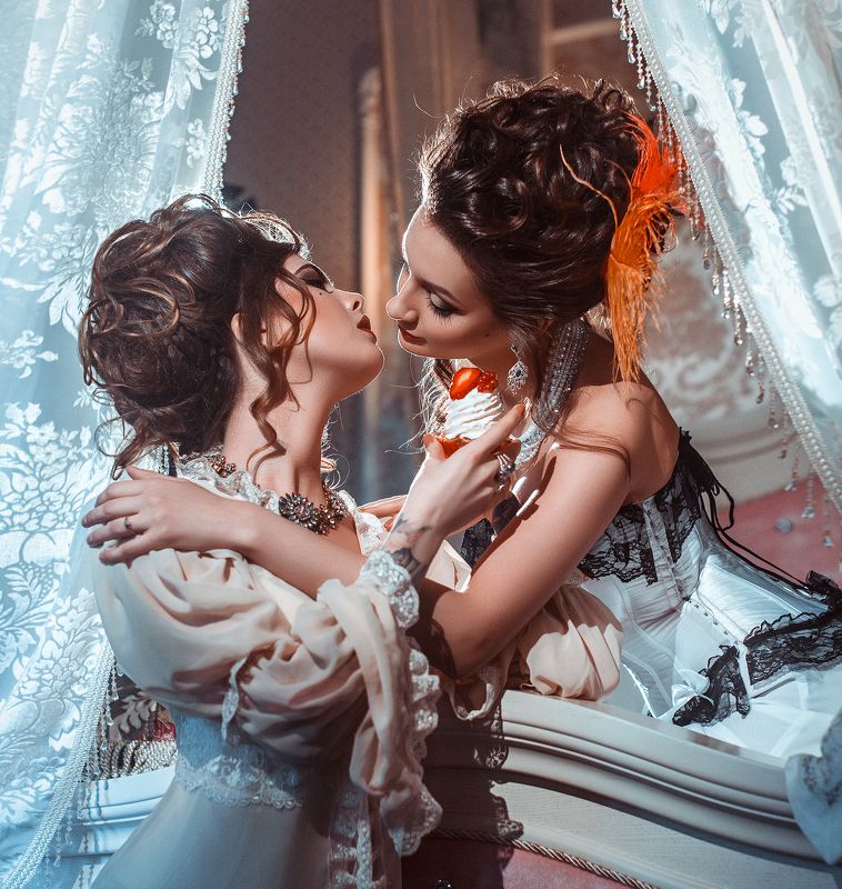 nikon, d800, 50mm, 2015, будуар, барокко, девушки, сладкое *** фото превью