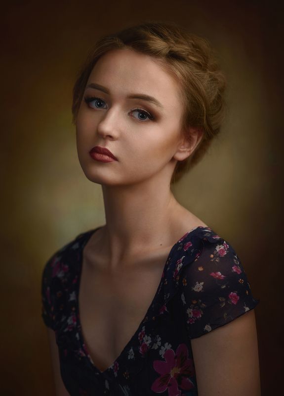 Взгляд, Девушка, Портрет, Свет, Студия, Тень Dasha фото превью