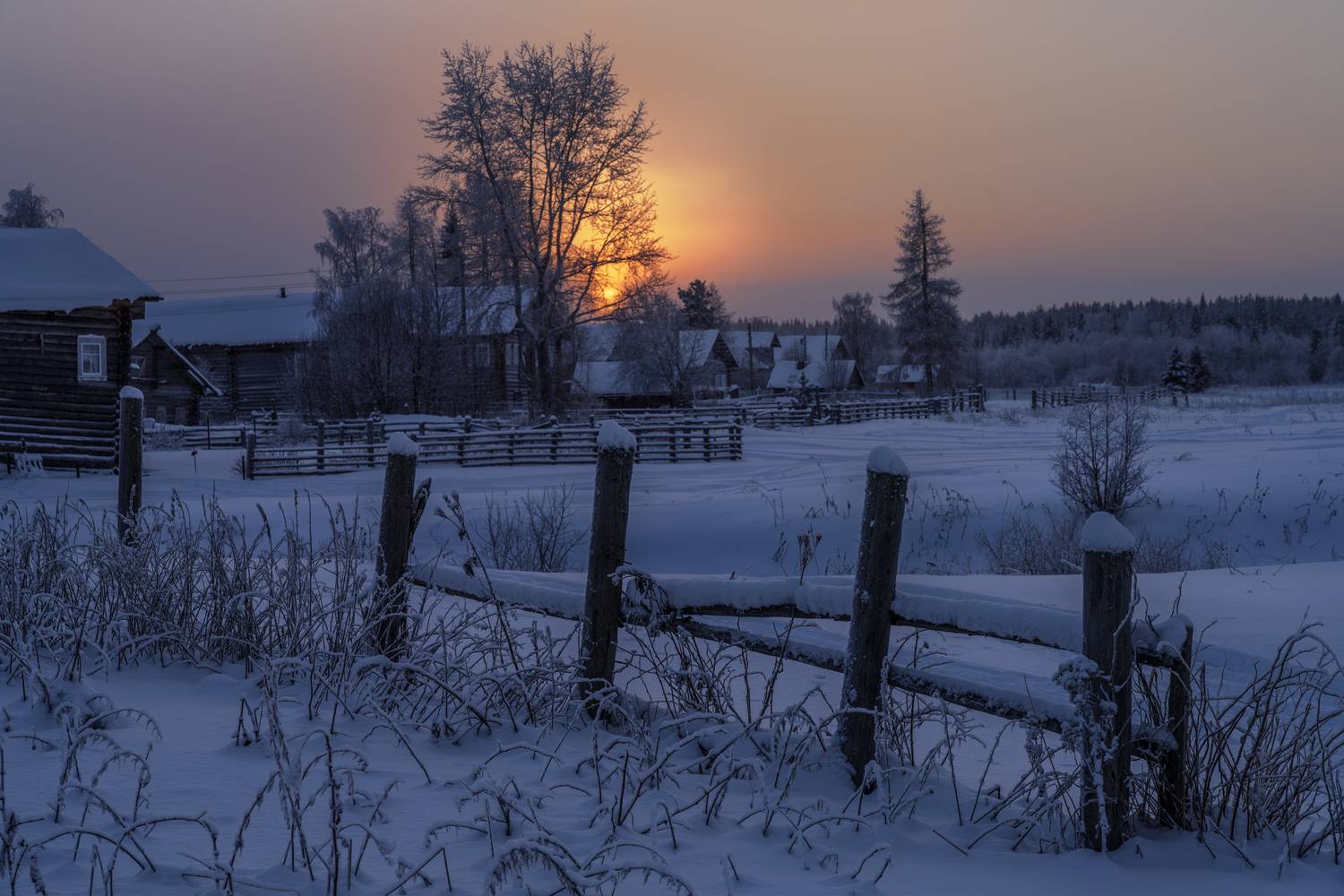 кимжа, архангельская область, вечер, Олег Зверев