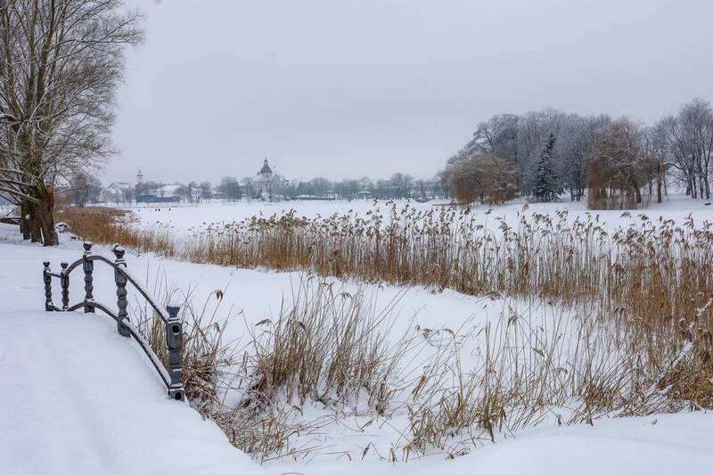 Зима в Несвиже фото превью