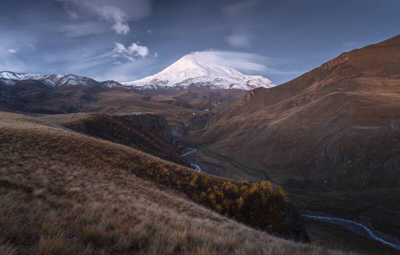 эльбрус, джилы су, горы, осень, приэльбрусье Эльбрус фото превью