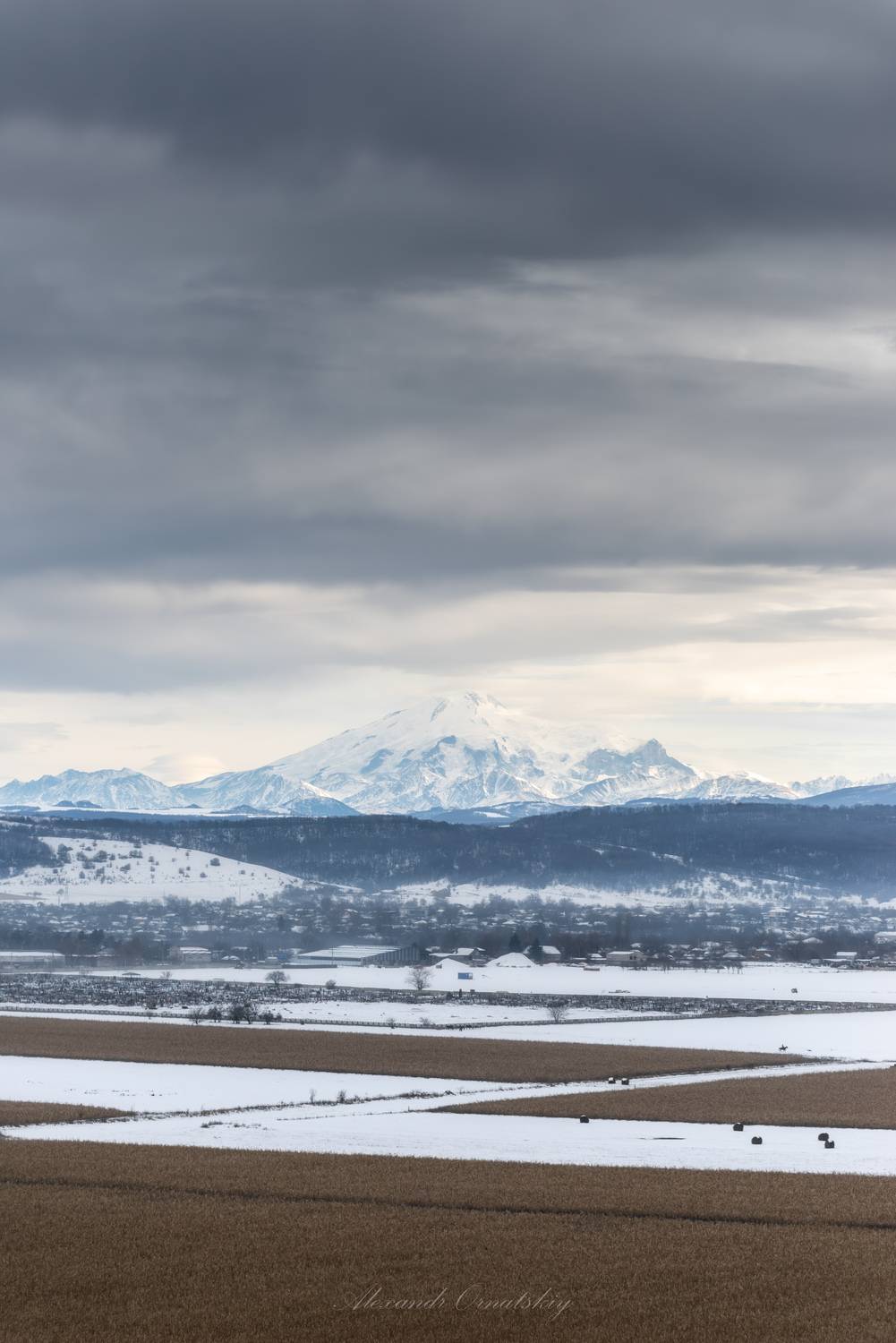 эльбрус, зима, пейзаж, снег, Alexander Ornatskiy
