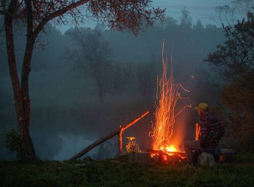 Белая ночь. в деревне