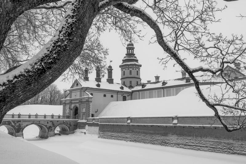 Графика зимнего Несвижа фото превью