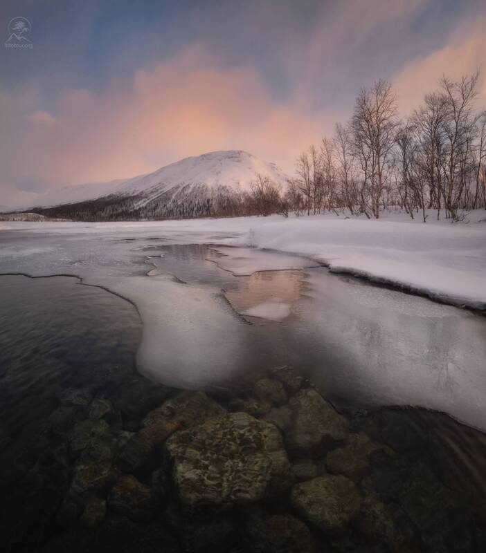 кольский, зима, фототур на кольский, мурманская область, озеро, зимний кольский, заполярье, вудъявр На Малом Вудъявре фото превью