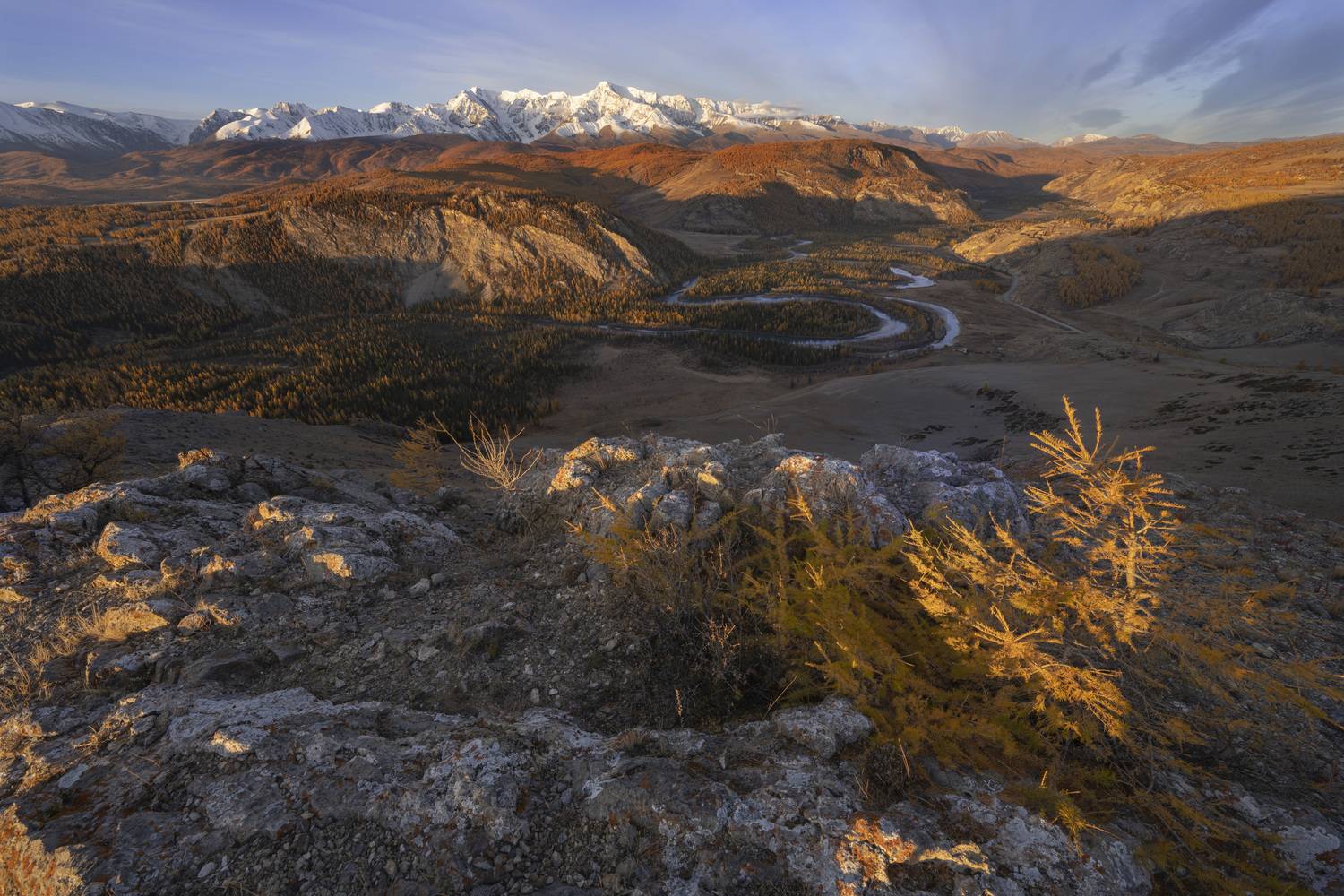 алтай, осень, меандры, чуя, горы, Дейнекина Галина