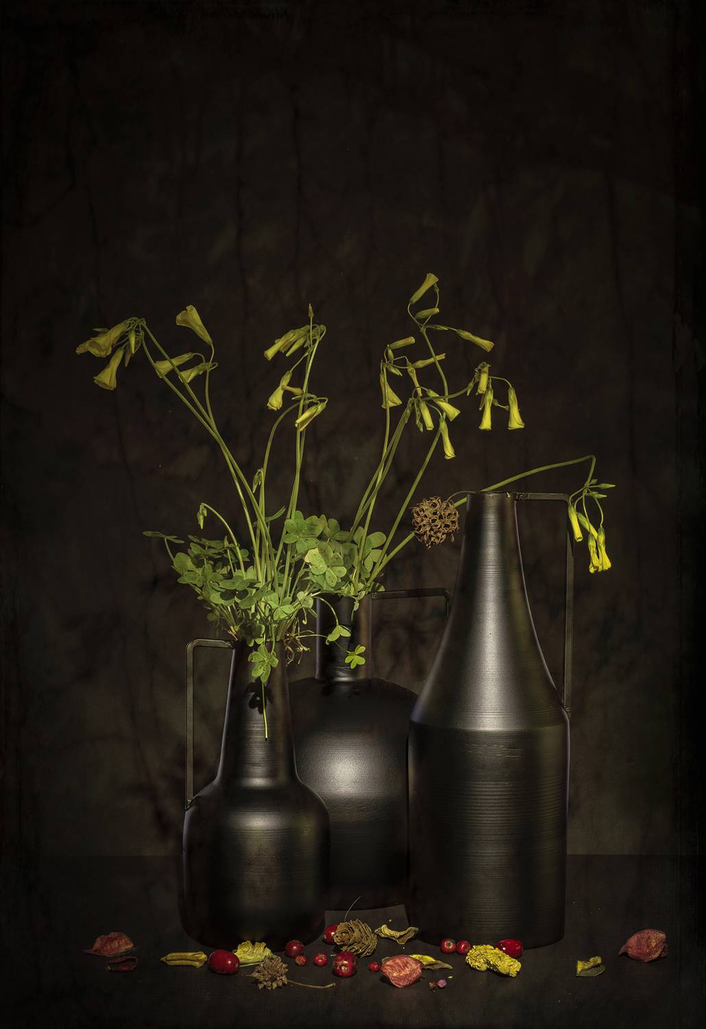 still life,metal, flower, Agus