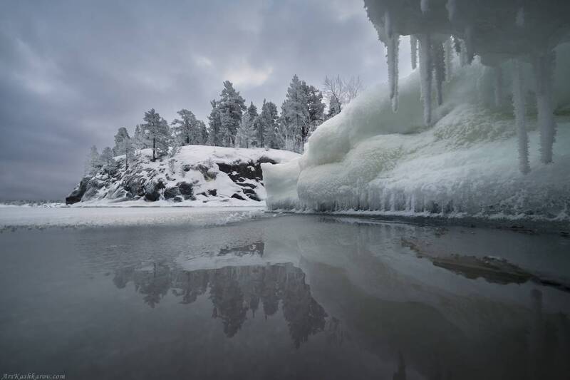 Контрасты зимней Ладоги фото превью