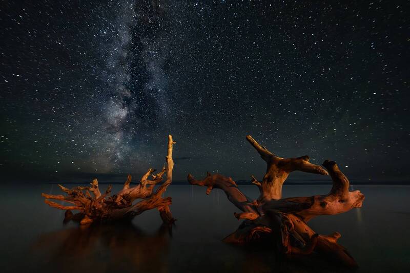 Ночь на озере Хубсугул, Монголия фото превью