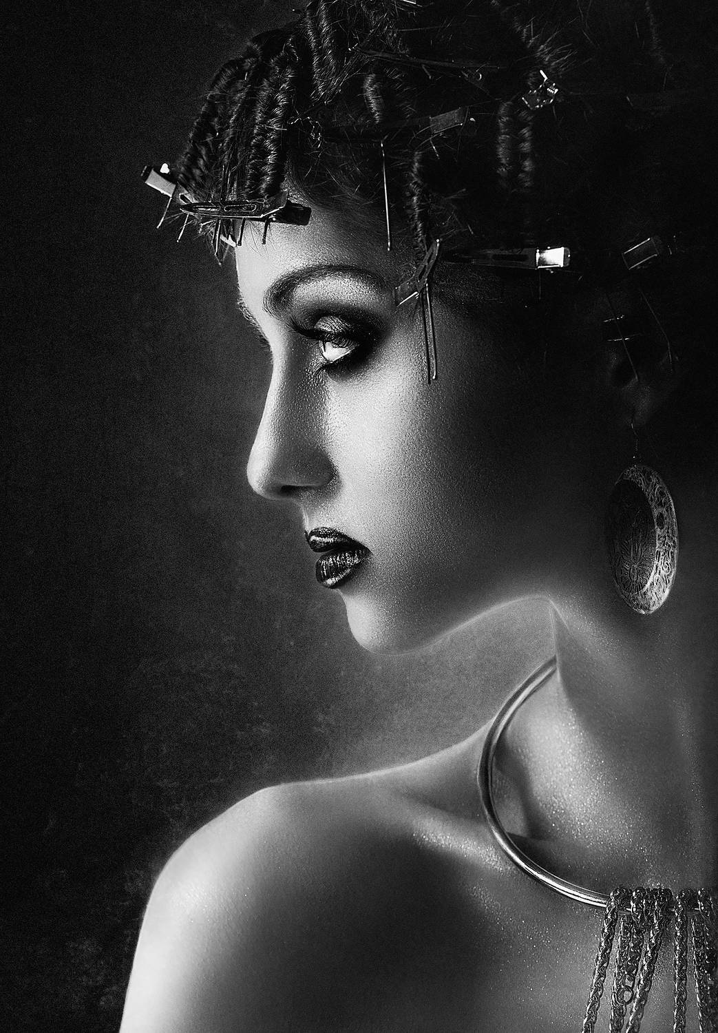 женский портрет, девушка, жанр, жанровый  портрет, чб, черное-белое, bw, Наталья Прядко