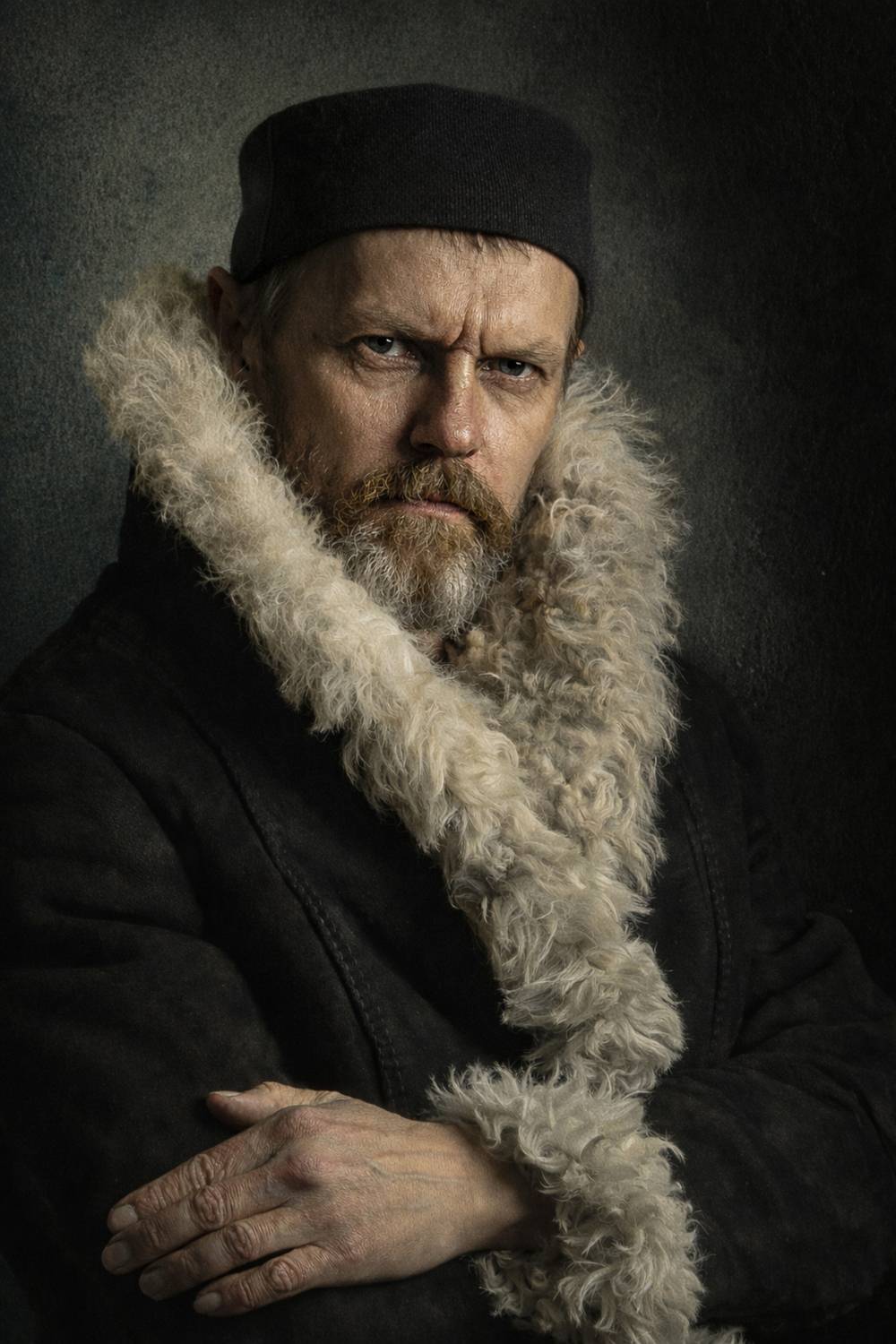 портрет, мужской портрет, характер, суровый взгляд, студийный портрет, классический портрет, живописный свет, драматический свет, психологический портрет, арт портрет, авторская фотография, studio portrait, classic portrait, painterly light, dramatic ligh, Васильев Игорь