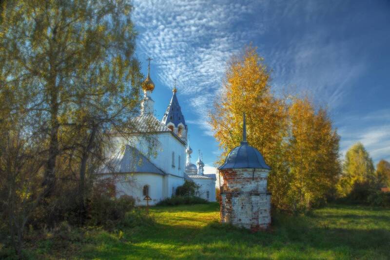 осень, церковь, купола, Очарование провинциальной осени... фото превью