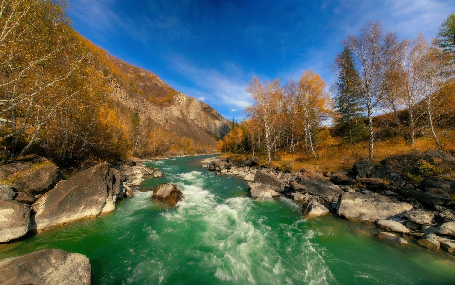 алтай горы лес река пейзаж красивый осень чуя порог, Татьяна Юганова