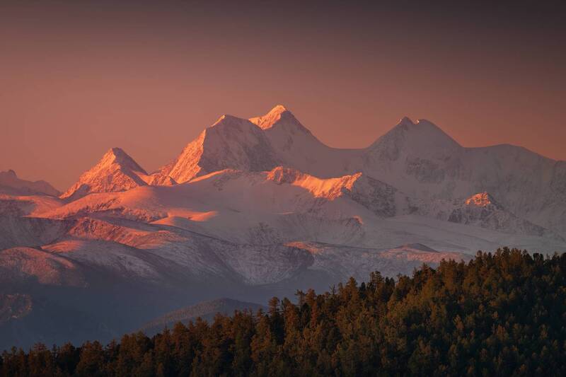 алтай, горный алтай, пейзажи алтая, золотая осень, горы, осенний алтай, горная тайга, белуха, гора, гора белуха Кадын-Бажи фото превью