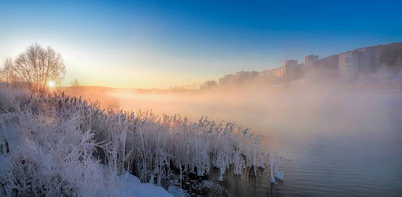 Панорама восхода фото превью