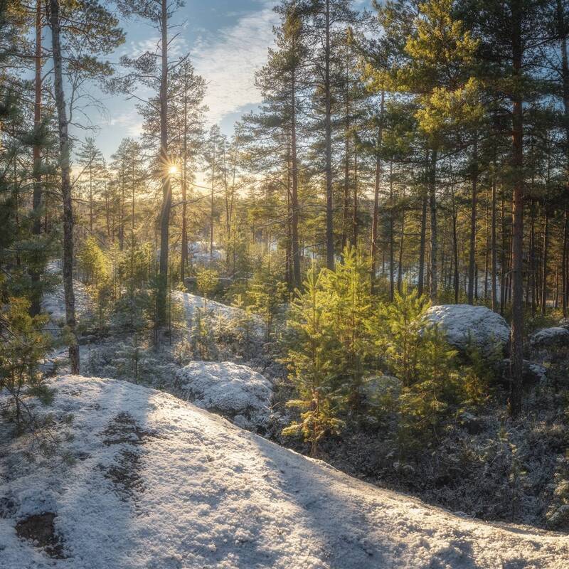 ленобласть, зима, снег, лес *** фото превью