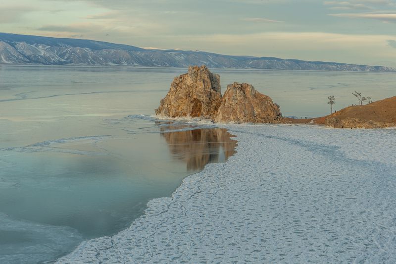 Байкал,Шаманка,первый лёд Первый лёд фото превью