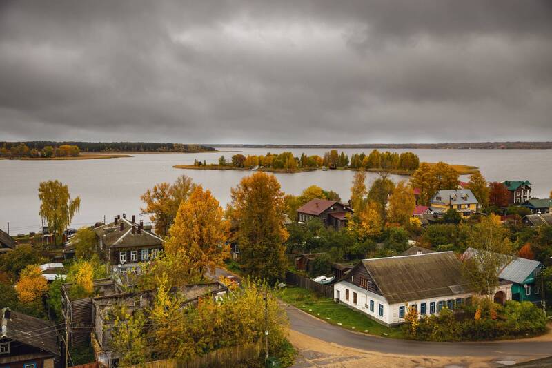 озеро, пейзаж, облака, отражение, утро Озеро фото превью