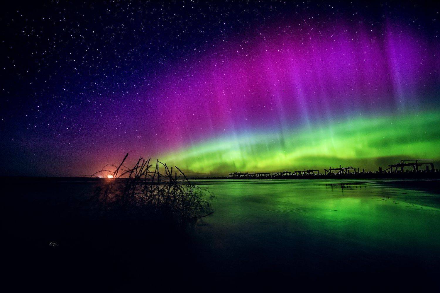 Landscape, Lithuania, Northern light, Руслан Болгов (Axe)