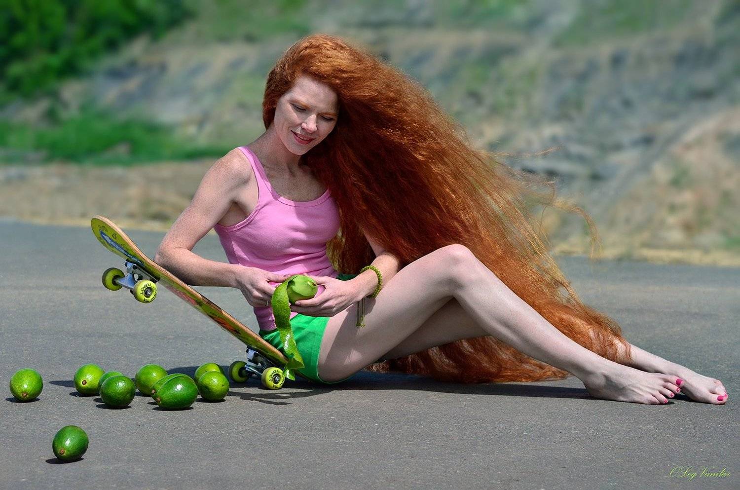 лето, девушка, красота, дорога, Олег Ванилар