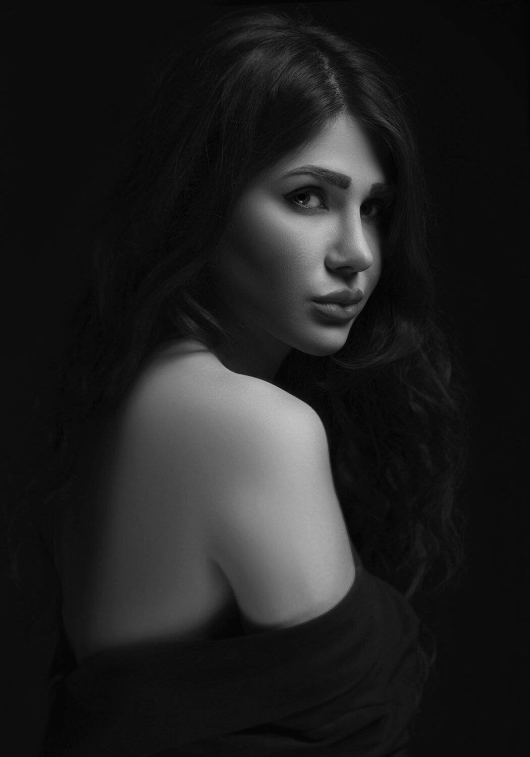 Portrait,Bnw,Black&White,Girl,, Amirhossein kazemi