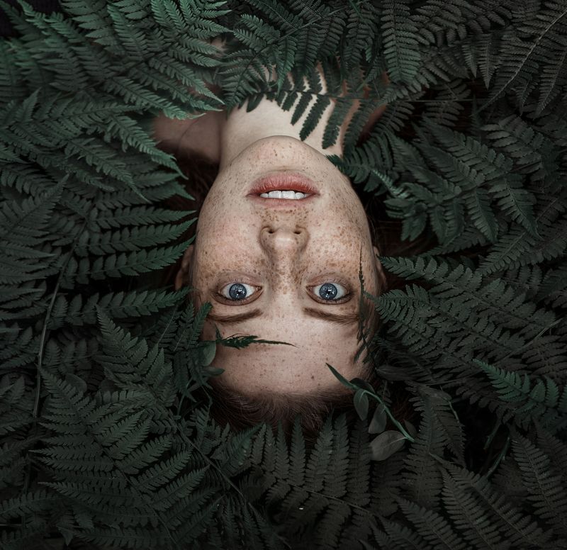 веснушки, портрет, волосы, лицо, глаза Маша фото превью