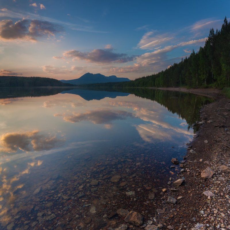 златоуст, таганай, тесьма, закат, t_berg Спокойной ночи, Таганай! фото превью