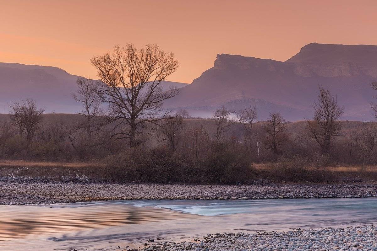 кавказ, карачаево-черкессия, кчр, кубань, закат, осень, Кирилл Уютнов