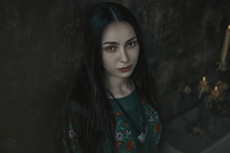 Этника, фолк, девушка с веснушками Юлия фото превью