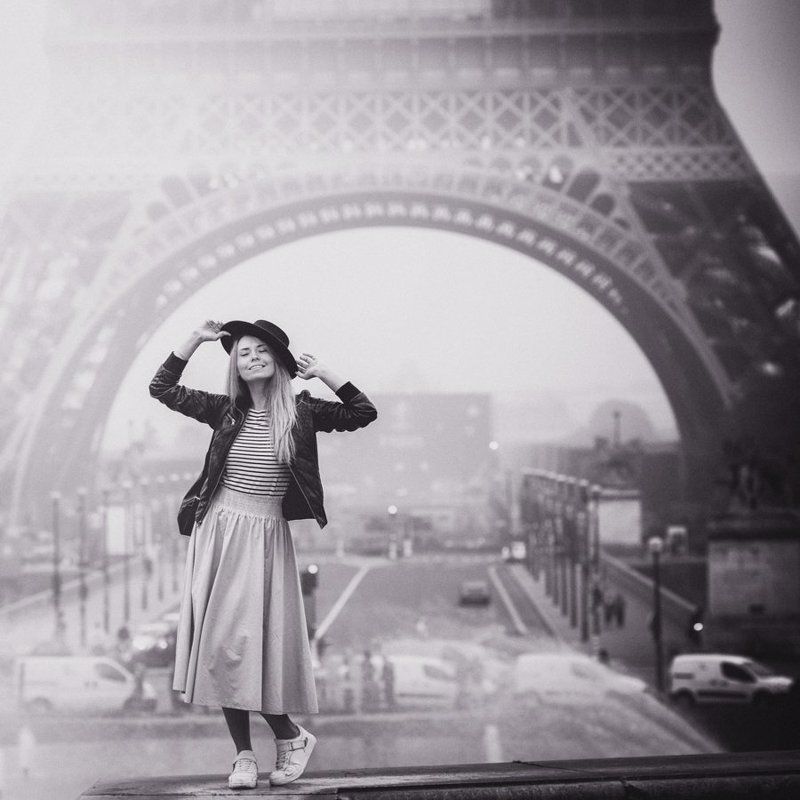 ната., париж, утро, эйфелева башня Утро в Париже) фото превью