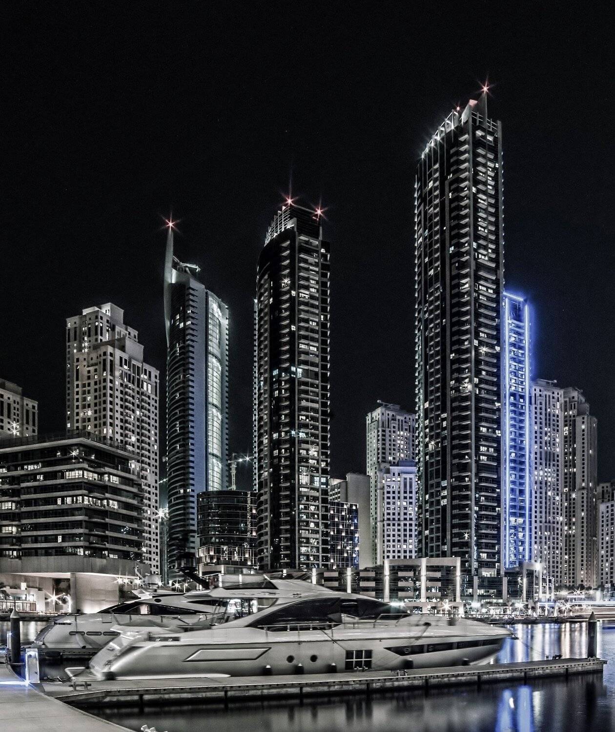 City, Cityscape, Dubai, Long exposure, Night, Дубай, Jacek
