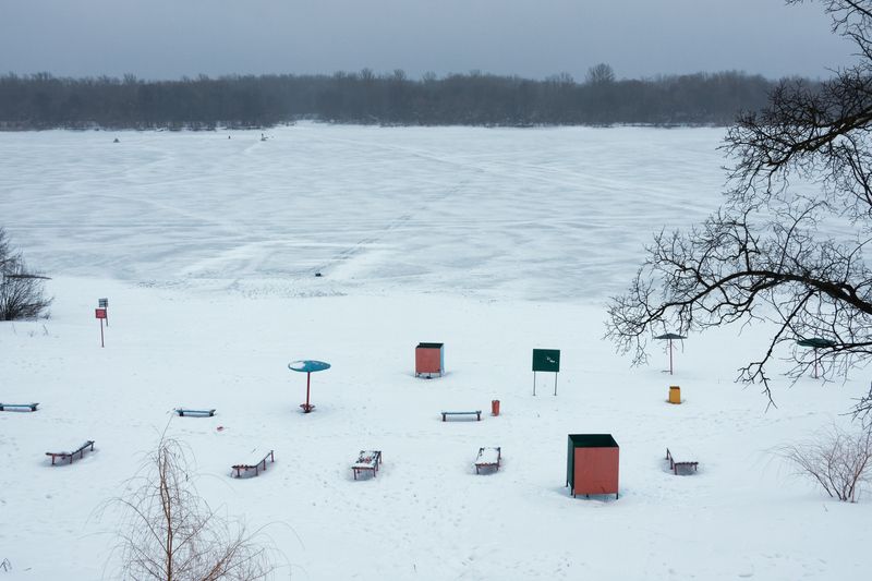 Зимний пляж в Тамбове фото превью