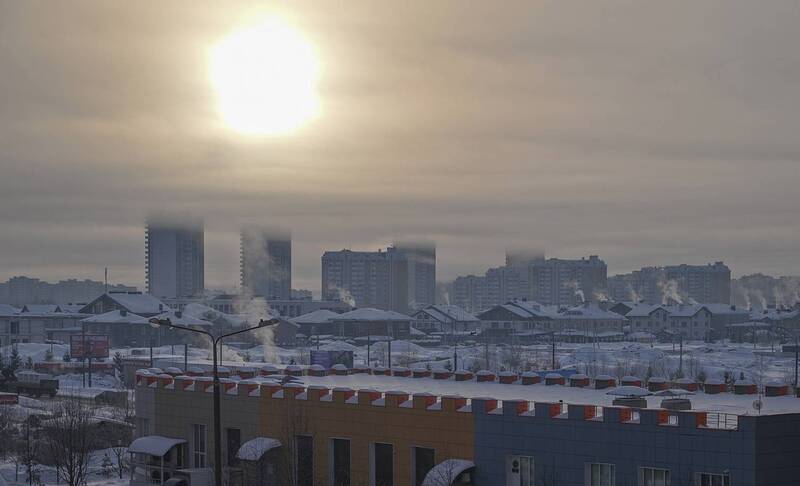 Морозное утро фото превью