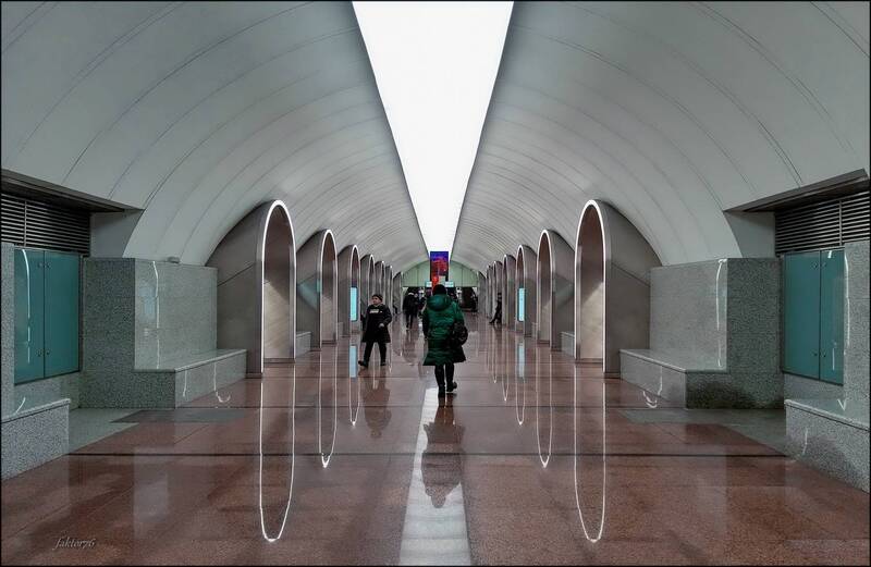 метро, москва, архитектура, транспорт, город, подземка станция метро Рижская. Москва фото превью