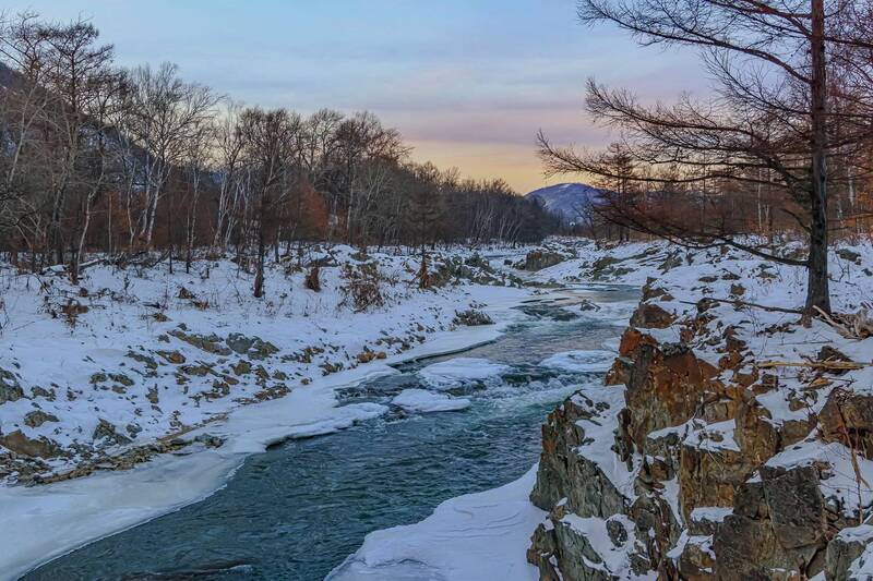 зима, вечер, ррудная Зимнее... фото превью
