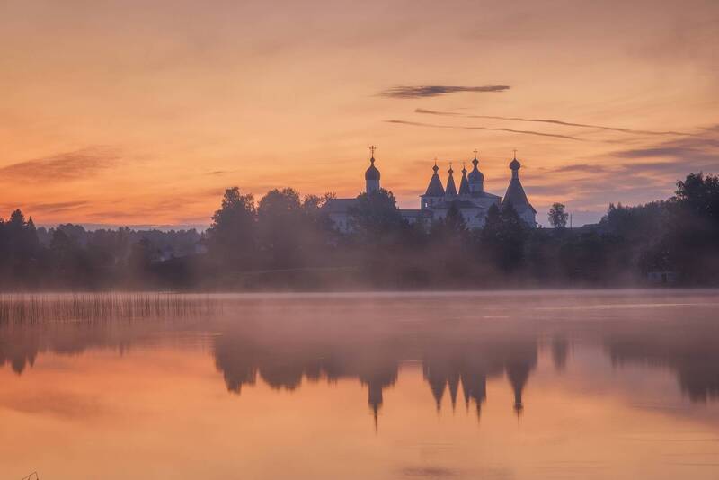 феропонтово, утро, рассвет, монастырь Феропонтово фото превью