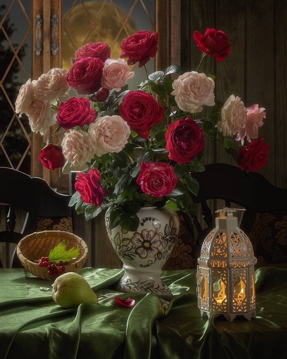 натюрморт, цветы, интерьер, розы, Приходько Ирина