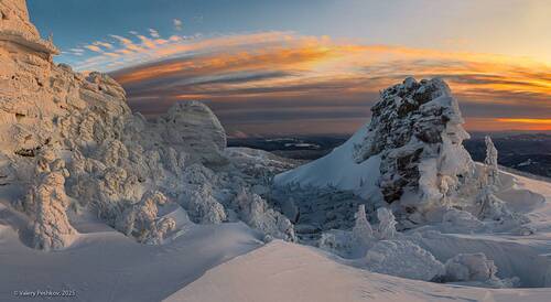 Царство Снежной Королевы на закате