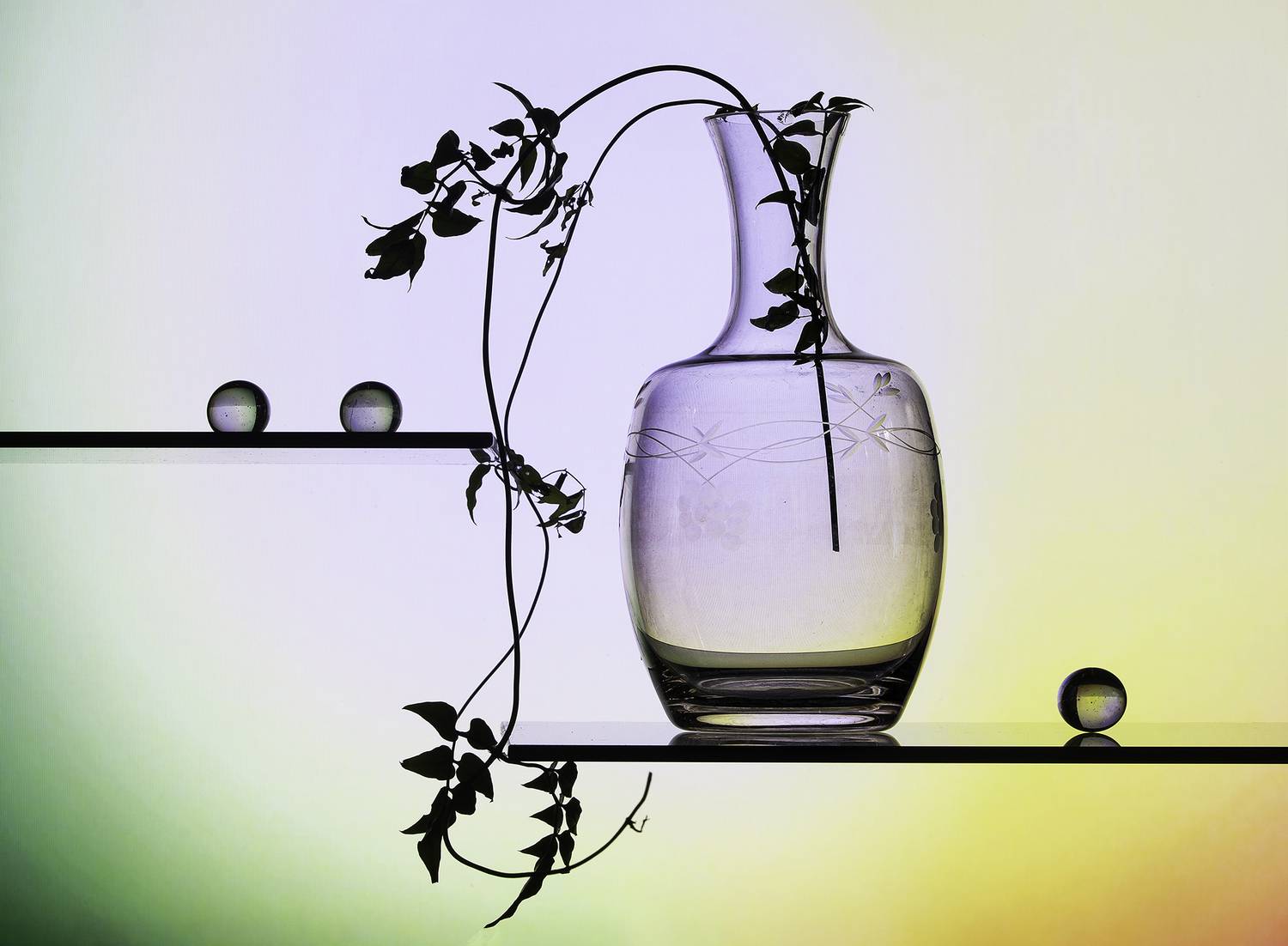 still life, crystal, color, Agus