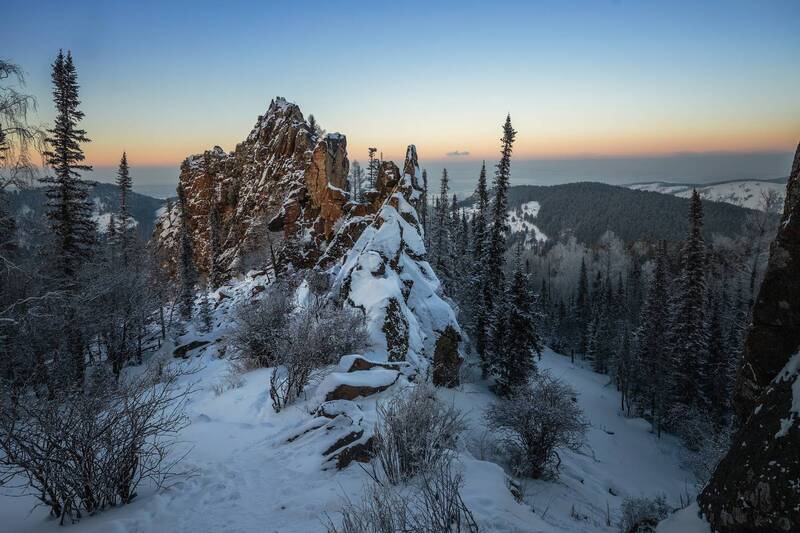 Закат на Китайской стенке. фото превью